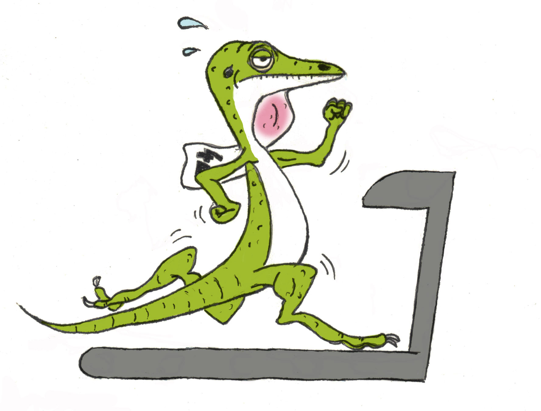 Lizard athlete